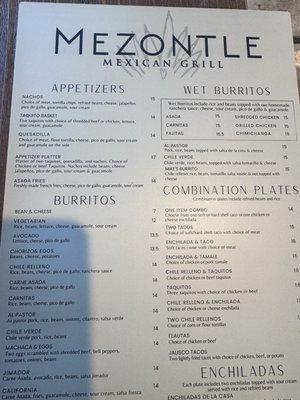 Menu photo 8 Mezontle Torrance, CA