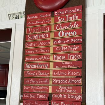 Sara's Ice Cream - Ice cream flavor board - Ice Cream & Frozen Yogurt Near Me - Sainte Genevieve, Missouri Sara's Ice Cream - Ice cream flavor board - Ice Cream & Frozen Yogurt Near Me - Sainte Genevieve, Missouri