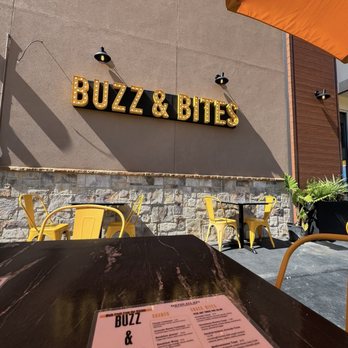 Buzz & Bites - Katy - Exterior - side patio - Coffee & Tea Near Me - Katy, Texas