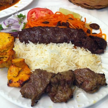 Bamian Restaurant - Bamian Platter. Comes w/ Qurma (meat sauce) on side. - Afghan Near Me - Falls Church, Virginia Bamian Restaurant - Bamian Platter. Comes w/ Qurma (meat sauce) on side. - Afghan Near Me - Falls Church, Virginia
