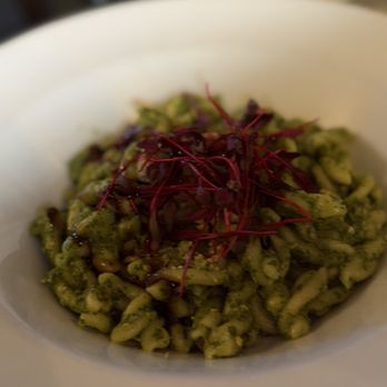 Roma Cafe - Pesto pasta with pistachio - Italian Near Me - Portland, Maine Roma Cafe - Pesto pasta with pistachio - Italian Near Me - Portland, Maine