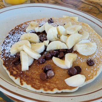 Diggery Inn - Kids chocolate chip and banana pancakes. - Breakfast & Brunch Near Me - Oakland, California
