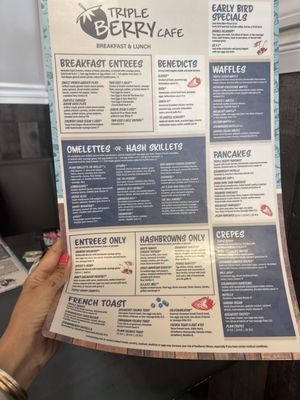 Menu photo 1 Triple Berry Cafe Crystal Lake, IL