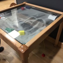 MedStar Health  Primary Care - If you have kids they have a sealed magnetic sand table to play with... and that's it. No TV, nothing to read, no other toys.