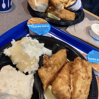 Culver's - Three piece cod, dinner, mashed potatoes and gravy coleslaw fries yummy yummy absolutely delicious worth every penny!! - Ice Cream & Frozen Yogurt Near Me - Rock Falls, Illinois
