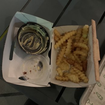 Shake Shack Glendale - Ran out of cheese and bacon for my fries - Burgers Near Me - Glendale, California