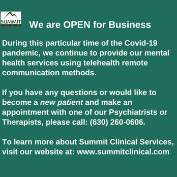 Summit Clinical Services - Call (630) 260-0606 to make an appointment today. - Psychiatrists Near Me - Wheaton, Illinois