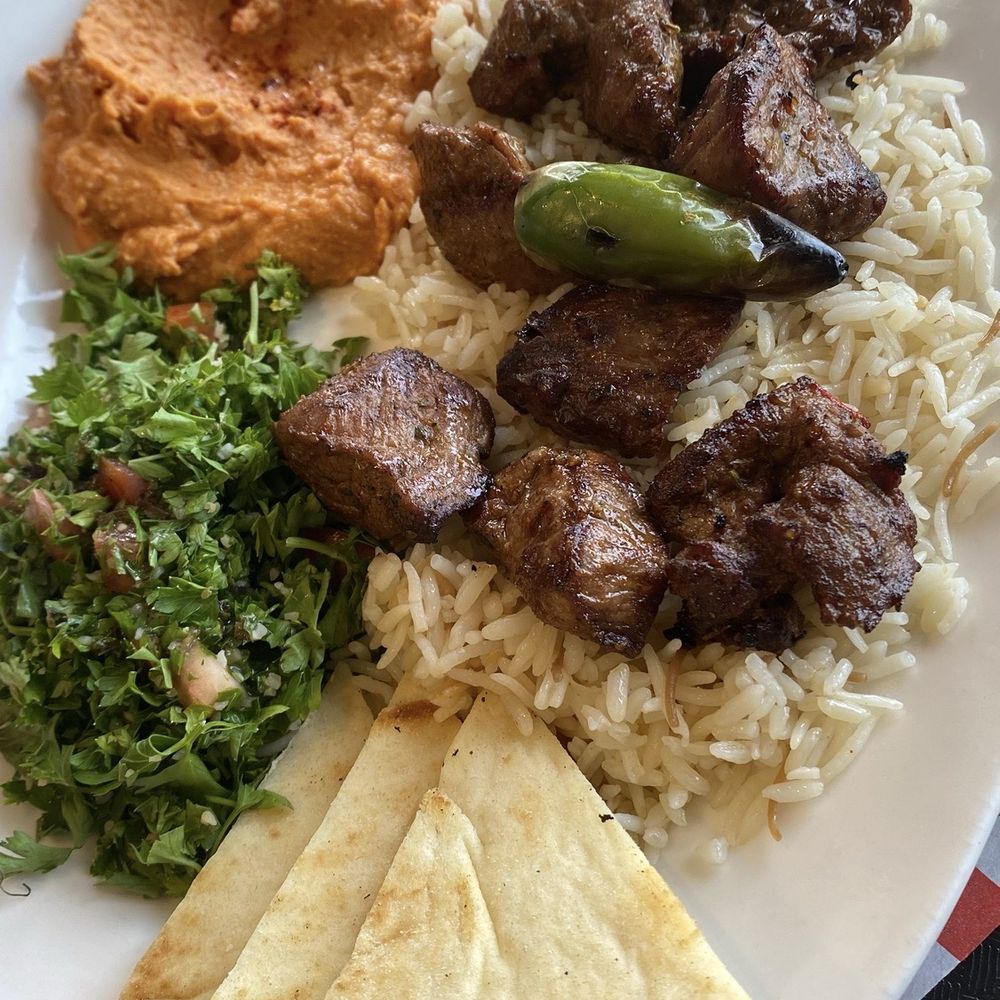 Adana Grill - Lamb kebab combo plate - Mediterranean Near Me - Fountain Valley, California