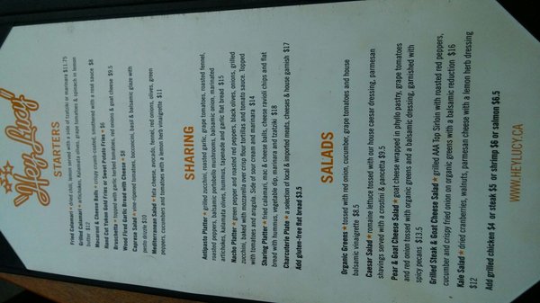 Menu photo 4 Hey Lucy Toronto, ON