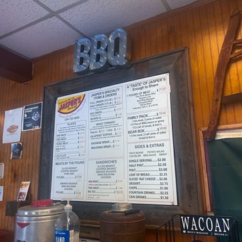 Jasper's Bar-B-Q - Jasper's Bar-B-Q menu - Barbeque Near Me - Waco, Texas