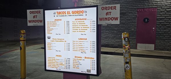 Menu photo 7 Tacos El Gordo San Diego, CA Menu photo 7 Tacos El Gordo San Diego, CA