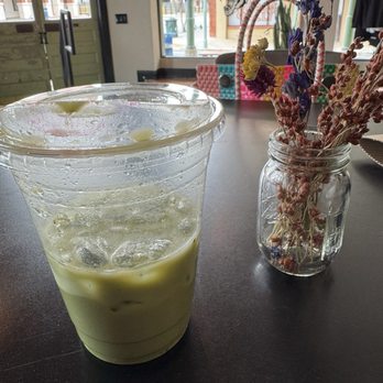 El Tigre - Ice Matcha tea with oat milk - Coffee & Tea Near Me - San Antonio, Texas