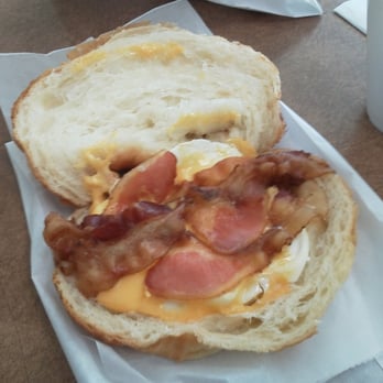 Magee's Donuts - The #3! Bacon, egg & cheese on a croissant. - Donuts Near Me - Los Angeles, California Magee's Donuts - The #3! Bacon, egg & cheese on a croissant. - Donuts Near Me - Los Angeles, California