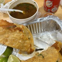 Birria Tacos Of Valley Stream - A nail in my food. I order on door dash