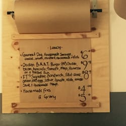 Lunch on Ferrys - Lunch menu