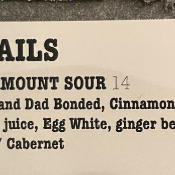 Arthouse - Paramount sour cocktail - American Near Me - Aurora, Illinois