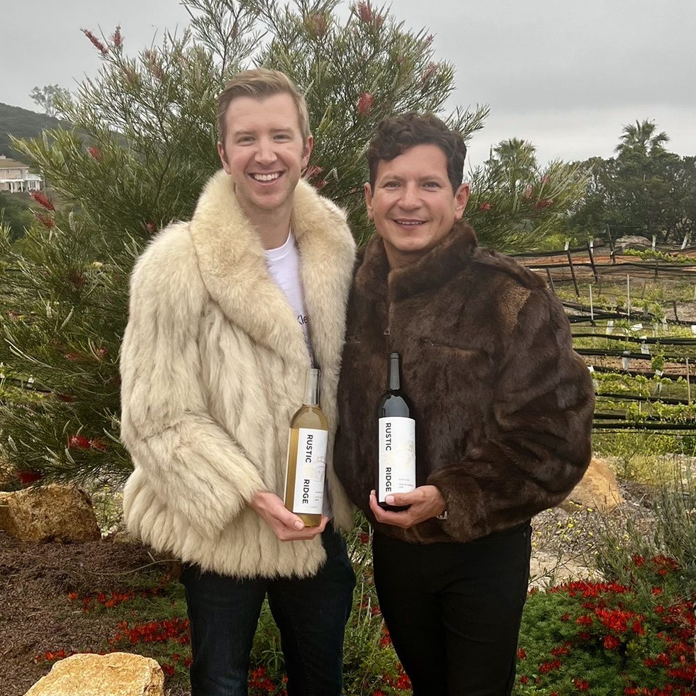 Rustic Ridge Vineyards - It was little chilly so decided to wear our furs - Wine Tasting Room Near Me - Jamul, California