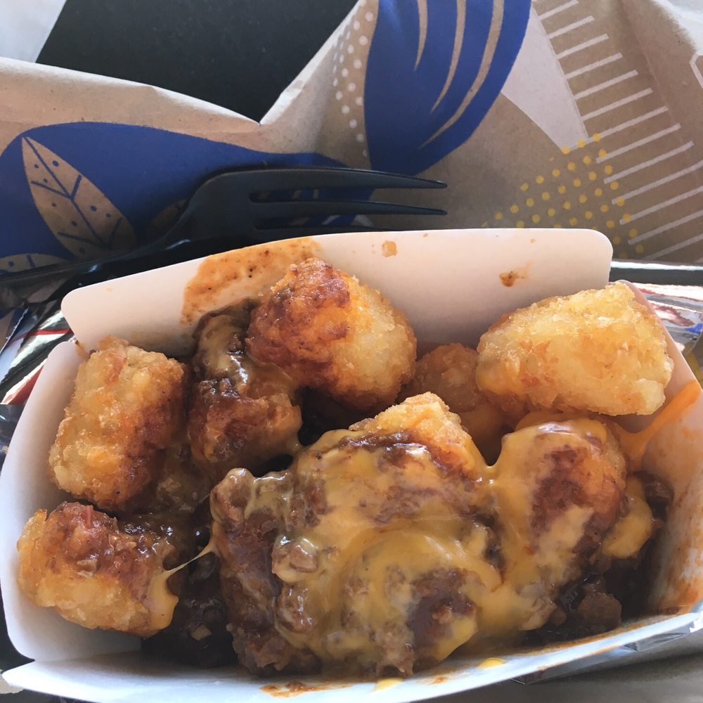 Small order of chili cheese tots Small order of chili cheese tots