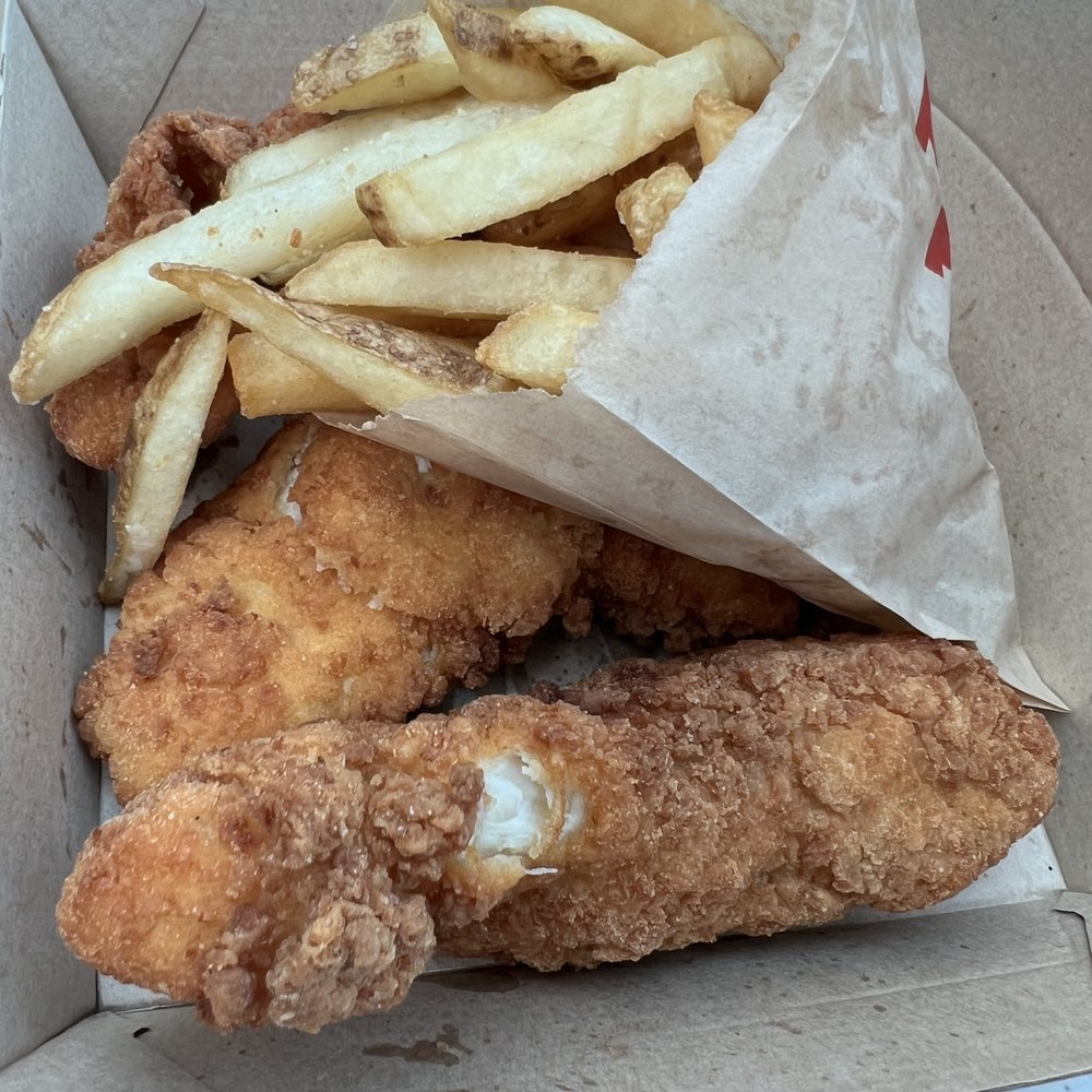 Chicken and chips Chicken and chips