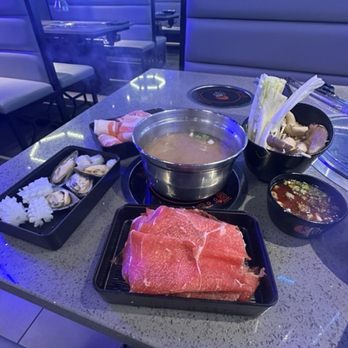 KPOT Korean BBQ & Hot Pot - Japanese miso soup base, lamb, squid, scallops & mussels. - Barbeque Near Me - Mesa, Arizona