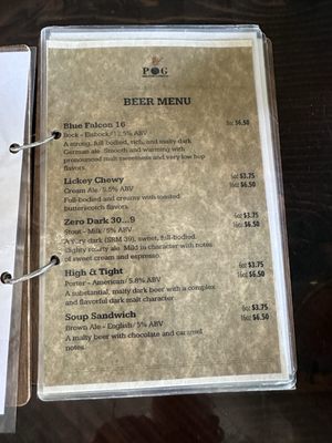 Menu photo 1 POG Brewing Company Cleveland, MO Menu photo 1 POG Brewing Company Cleveland, MO
