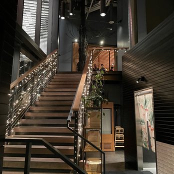 Momiji SLU - Stairs to upstairs seating - Sushi Bars Near Me - Seattle, Washington