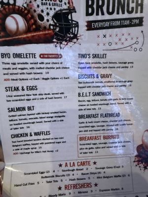 Menu photo 4 Tino's Bar & Grille Dublin, OH