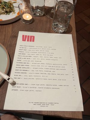 Menu photo 2 Vin San Rafael, CA