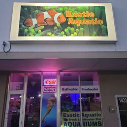 Exterior outside entrance of Exotic Aquatic - Store front - Fort Lauderdale, Florida Exterior outside entrance of Exotic Aquatic - Store front - Fort Lauderdale, Florida