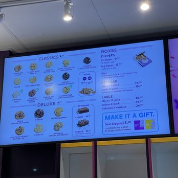 Insomnia Cookies - Cookie menu at Insomnia Cookies in San Francisco's Rincon Hill. - Desserts Near Me - San Francisco, California Insomnia Cookies - Cookie menu at Insomnia Cookies in San Francisco's Rincon Hill. - Desserts Near Me - San Francisco, California