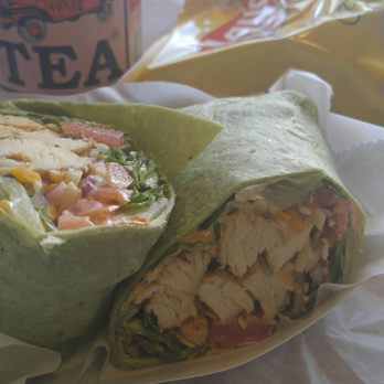 Ain't She Sweet Cafe - Jerk wrap on a Spinach wrap!! - Coffee & Tea Near Me - Chicago, Illinois Ain't She Sweet Cafe - Jerk wrap on a Spinach wrap!! - Coffee & Tea Near Me - Chicago, Illinois