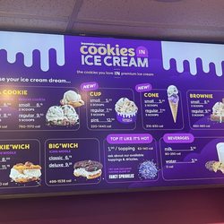 Insomnia Cookies - Ice Cream Menu