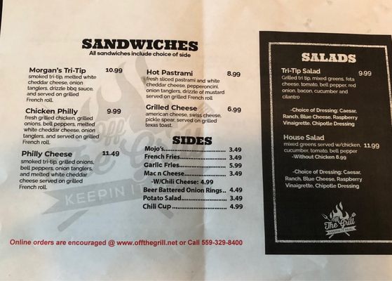 Menu photo 5 Off The Grill Sanger, CA