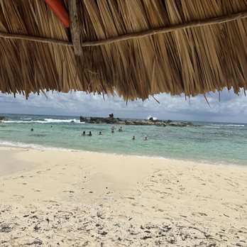 Playa Chen Rio - View from our table - Beaches Near Me - Cozumel, ROO