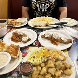 Apple Barrel Café - Meat Lovers Omelet, Apple Barrel Crêpe, & Chicken Fried Steak