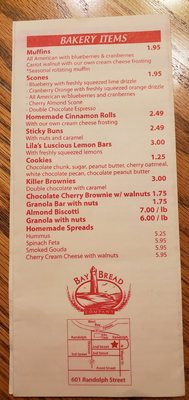 Menu photo 7 Bay Bread Company Traverse City, MI Menu photo 7 Bay Bread Company Traverse City, MI
