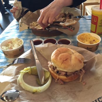 Dickey's Barbecue Pit - A couple of Dickey's sandwiches for lunch--the "Big Barbecue" isn't that big, and it's pulled pork fat, not meat. - Barbeque Near Me - Houston, Texas Dickey's Barbecue Pit - A couple of Dickey's sandwiches for lunch--the "Big Barbecue" isn't that big, and it's pulled pork fat, not meat. - Barbeque Near Me - Houston, Texas
