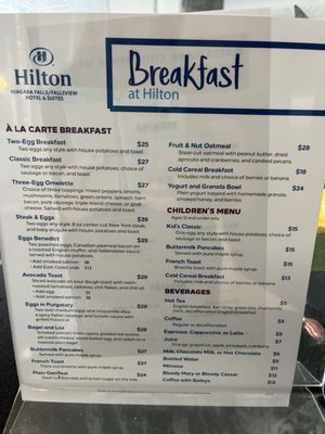 Menu photo 3 Watermark Fallsview Dining Niagara Falls, ON