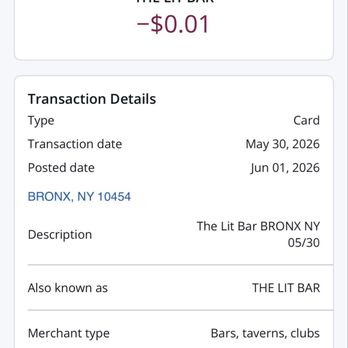 The Lit. Bar - How much I was charged when I came to pick up book I pre-ordered. I was told I "underpaid". - Bookstores Near Me - Bronx, New York