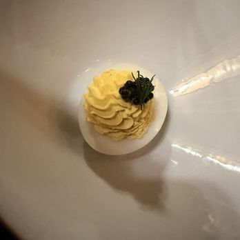 Fraîche - Deviled egg with caviar - French Near Me - Washington, DC, District of Columbia Fraîche - Deviled egg with caviar - French Near Me - Washington, DC, District of Columbia