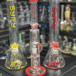 Heavenly Smoke Shop - Syfy glass
