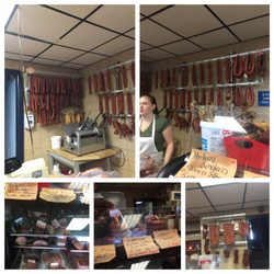 European Meat & Sausage Company 1989 Ltd - A large selection of in-house made smoked sausages, bacon & headcheese. The building is deceivingly large. They will air pack for a fee.