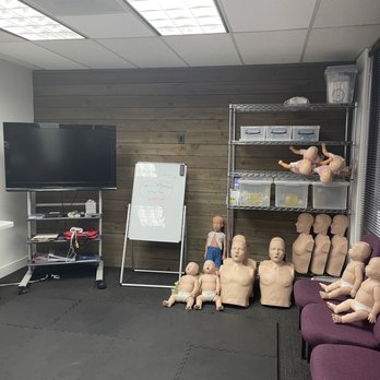 Express Training Solutions - Training room with practice manikins - CPR Classes Near Me - Tustin, California