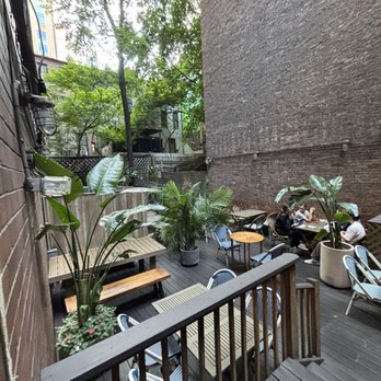 Ubani - Back outdoors dinning area. - Georgian Near Me - New York, New York