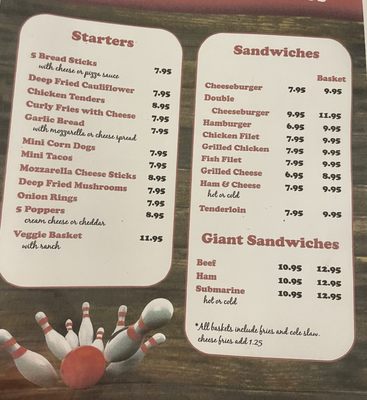Menu photo 4 Liberty Lanes North Liberty, IN Menu photo 4 Liberty Lanes North Liberty, IN