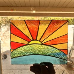 Stained Glass Supplies - My first piece!