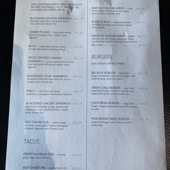 Cafe Blue - Lunch menu - Cafes Near Me - Boulder, Colorado