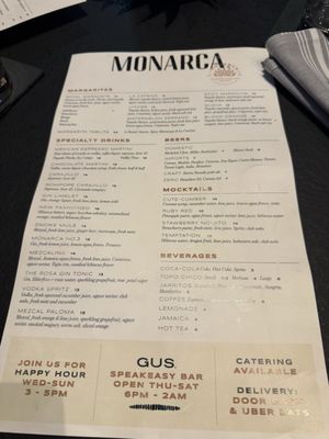 Menu photo 2 Monarca The Woodlands, TX