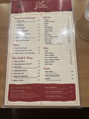 Menu photo 4 Sun Cattle Oklahoma City, OK