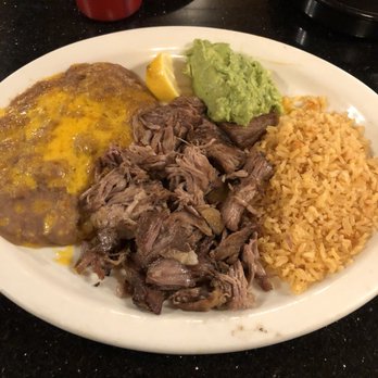 El Patio - Carnitas plate. The beans were pretty good, the guacamole was just mashed avocado. Which is not what we call guacamole. - Mexican Near Me - Chula Vista, California El Patio - Carnitas plate. The beans were pretty good, the guacamole was just mashed avocado. Which is not what we call guacamole. - Mexican Near Me - Chula Vista, California